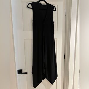Chic Asymmetrical Black Dress